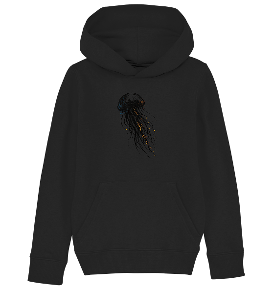 Street Art Qualle - Kinder Bio Hoodie - Kiebitzdelle
