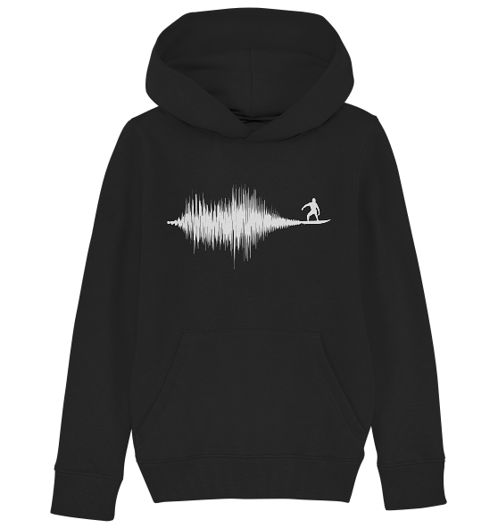 Soundwave Schallewelle Surfer Equilizer - Kinder Bio Hoodie - Kiebitzdelle
