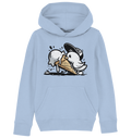 Möwe Küken mit Eis Street Art - Kinder Bio Hoodie - Kiebitzdelle