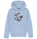 Coast Lover Möwe Kapitän - Kinder Bio Hoodie - Kiebitzdelle