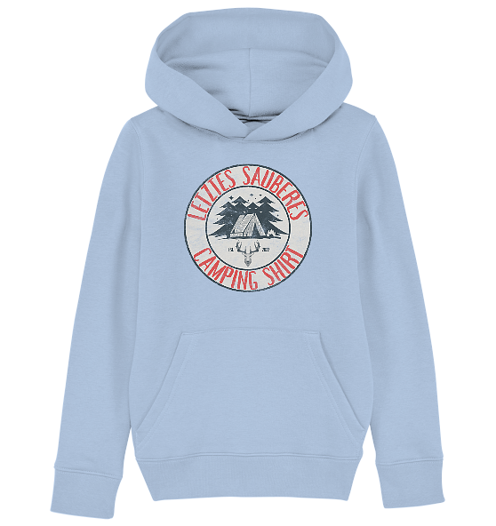 Letztes sauberes Camping Shirt - Kinder Bio Hoodie - Kiebitzdelle