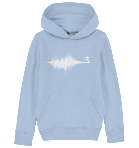 Soundwave Schallewelle Surfer Equilizer - Kinder Bio Hoodie - Kiebitzdelle