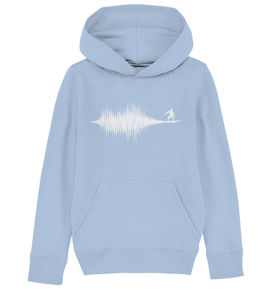 Soundwave Schallewelle Surfer Equilizer - Kinder Bio Hoodie