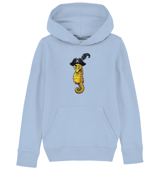 Seepferdchen Seeräuber Pirat - Kinder Bio Hoodie