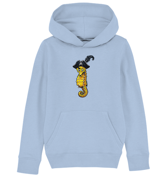 Seepferdchen Seeräuber Pirat - Kinder Bio Hoodie