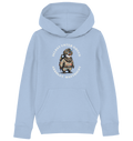 Wattdicht Pinguin Taucher mit lustigem Spruch - Kinder Bio Hoodie - Kiebitzdelle