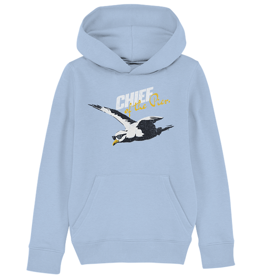Chief of the Pier Chef Möwe mit Sonnenbrille - Kinder Bio Hoodie