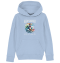 Steife Brise gibt’s bei uns gratis Leuchtturm Spruch - Kinder Bio Hoodie - Kiebitzdelle