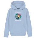 Steife Brise das ist Kuschelwetter Nordsee Spruch - Kinder Bio Hoodie - Kiebitzdelle