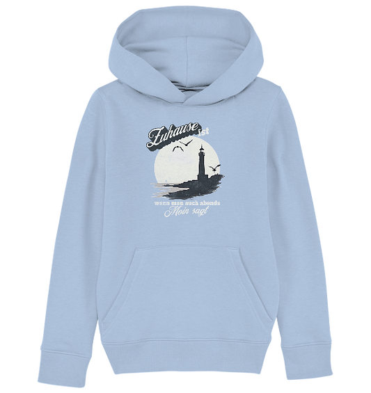Moin Spruch Zuhause - Kinder Bio Hoodie