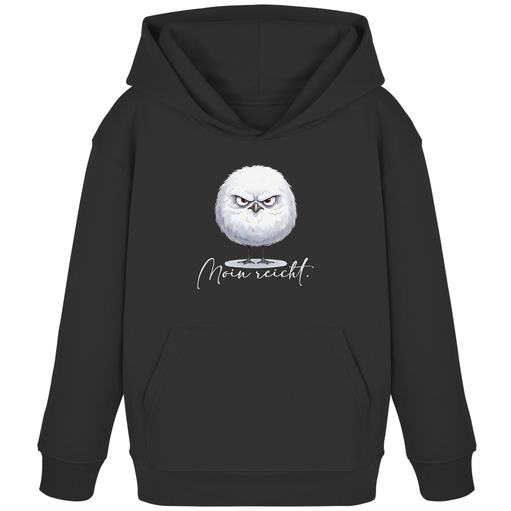 Moin reicht - Grimmige runde Möwe - Kids Organic Hoodie