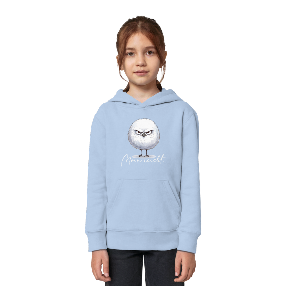 Moin reicht - Grimmige runde Möwe - Kids Organic Hoodie