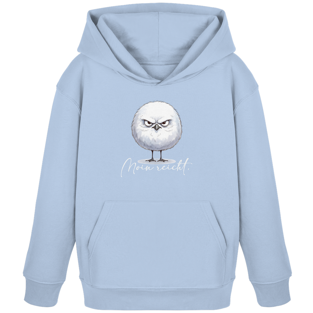 Moin reicht - Grimmige runde Möwe - Kids Organic Hoodie