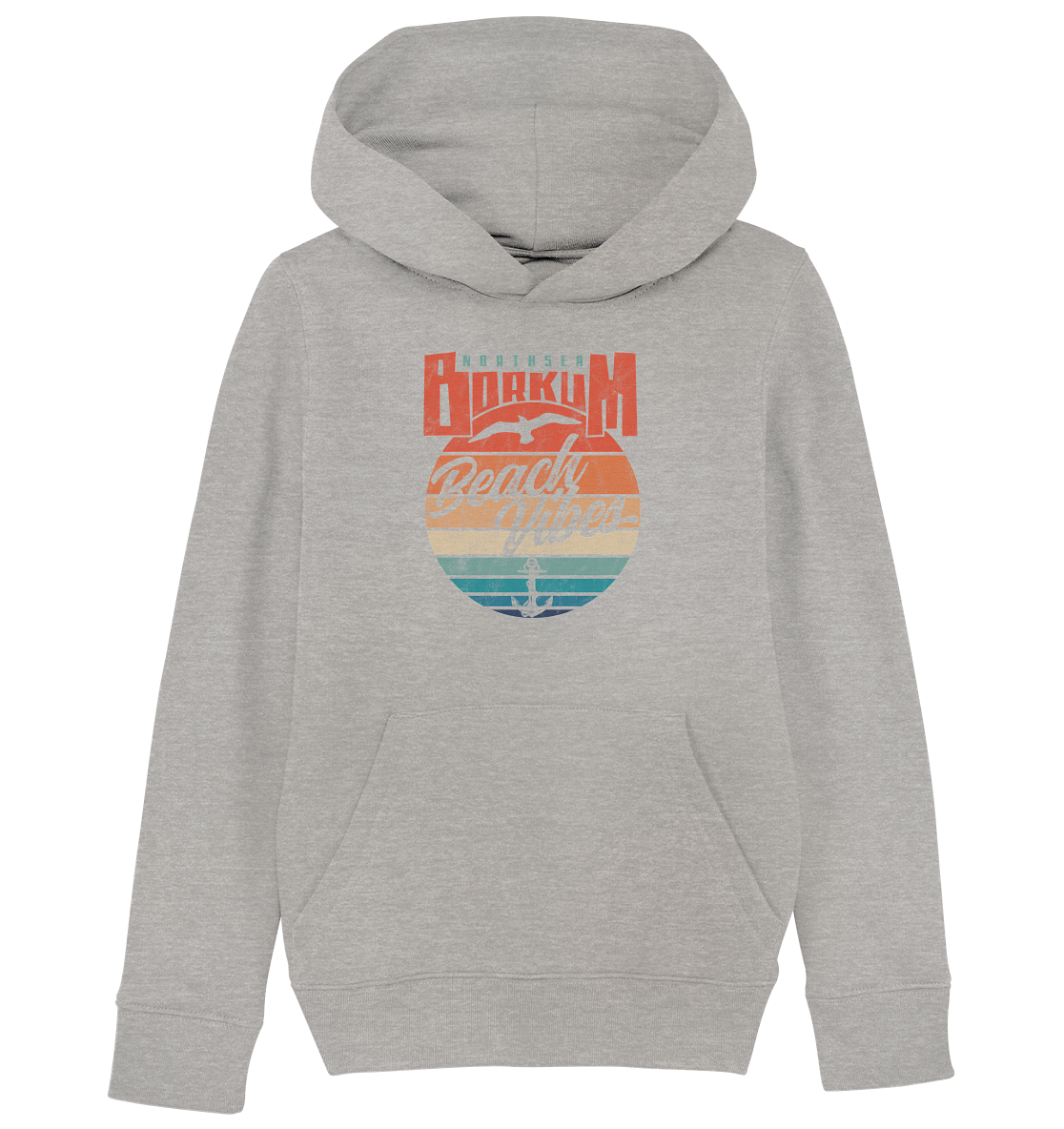 Borkum Beach Vibes - Kinder Bio Hoodie - Kiebitzdelle