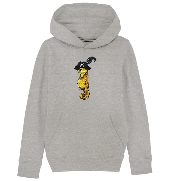 Seepferdchen Seeräuber Pirat - Kinder Bio Hoodie