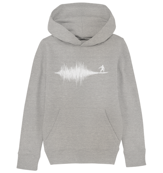 Soundwave Schallewelle Surfer Equilizer - Kinder Bio Hoodie - Kiebitzdelle