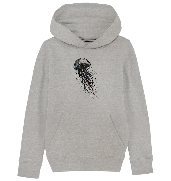 Street Art Qualle - Kinder Bio Hoodie - Kiebitzdelle