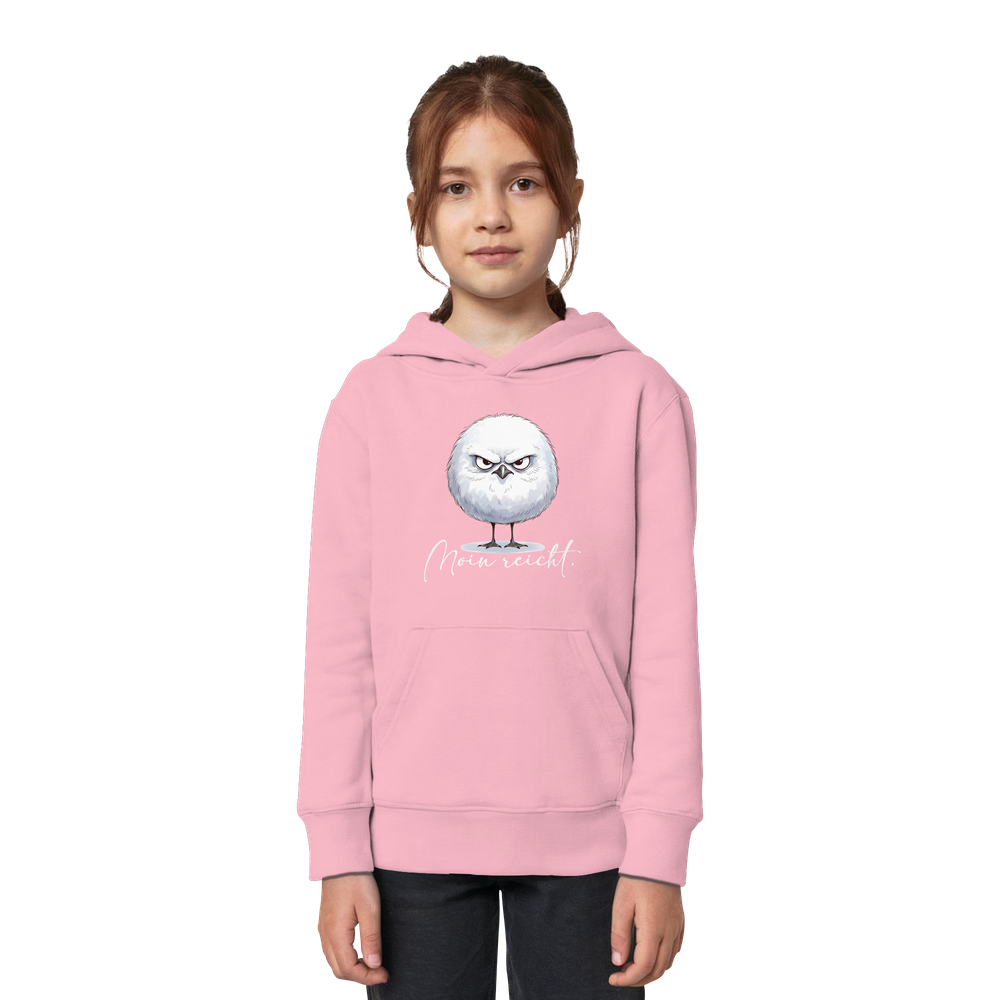 Moin reicht - Grimmige runde Möwe - Kids Organic Hoodie