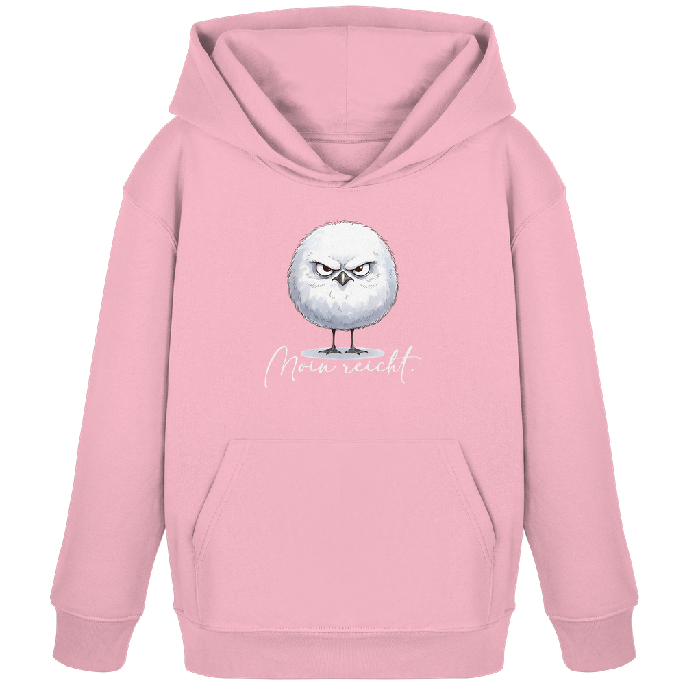 Moin reicht - Grimmige runde Möwe - Kids Organic Hoodie