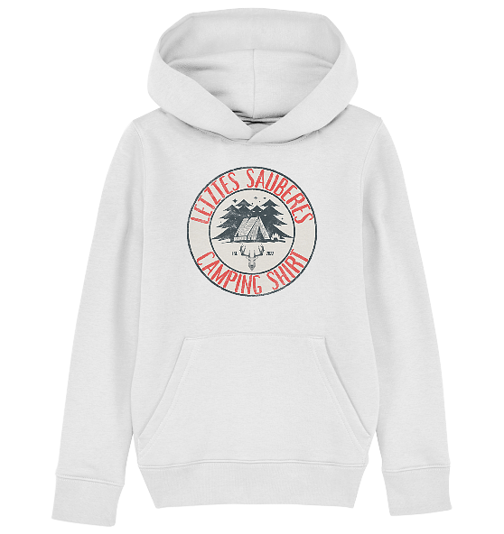 Letztes sauberes Camping Shirt - Kinder Bio Hoodie - Kiebitzdelle