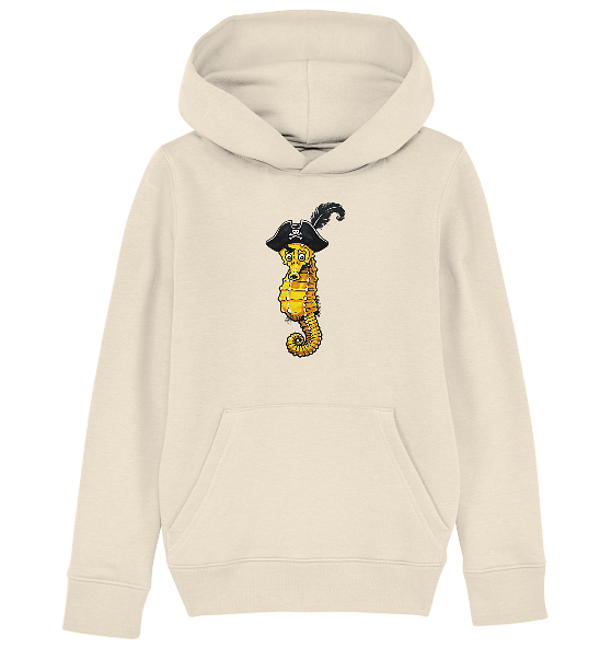 Seepferdchen Seeräuber Pirat - Kinder Bio Hoodie