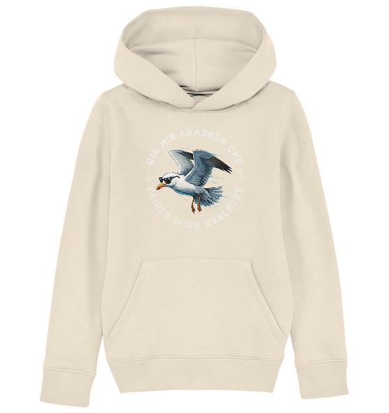 Gib mir Krabben und keiner wird verletzt - Kinder Bio Hoodie - Kiebitzdelle