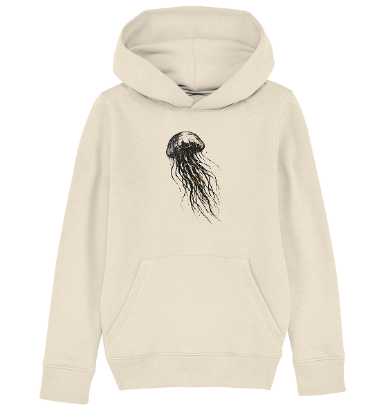 Street Art Qualle - Kinder Bio Hoodie - Kiebitzdelle