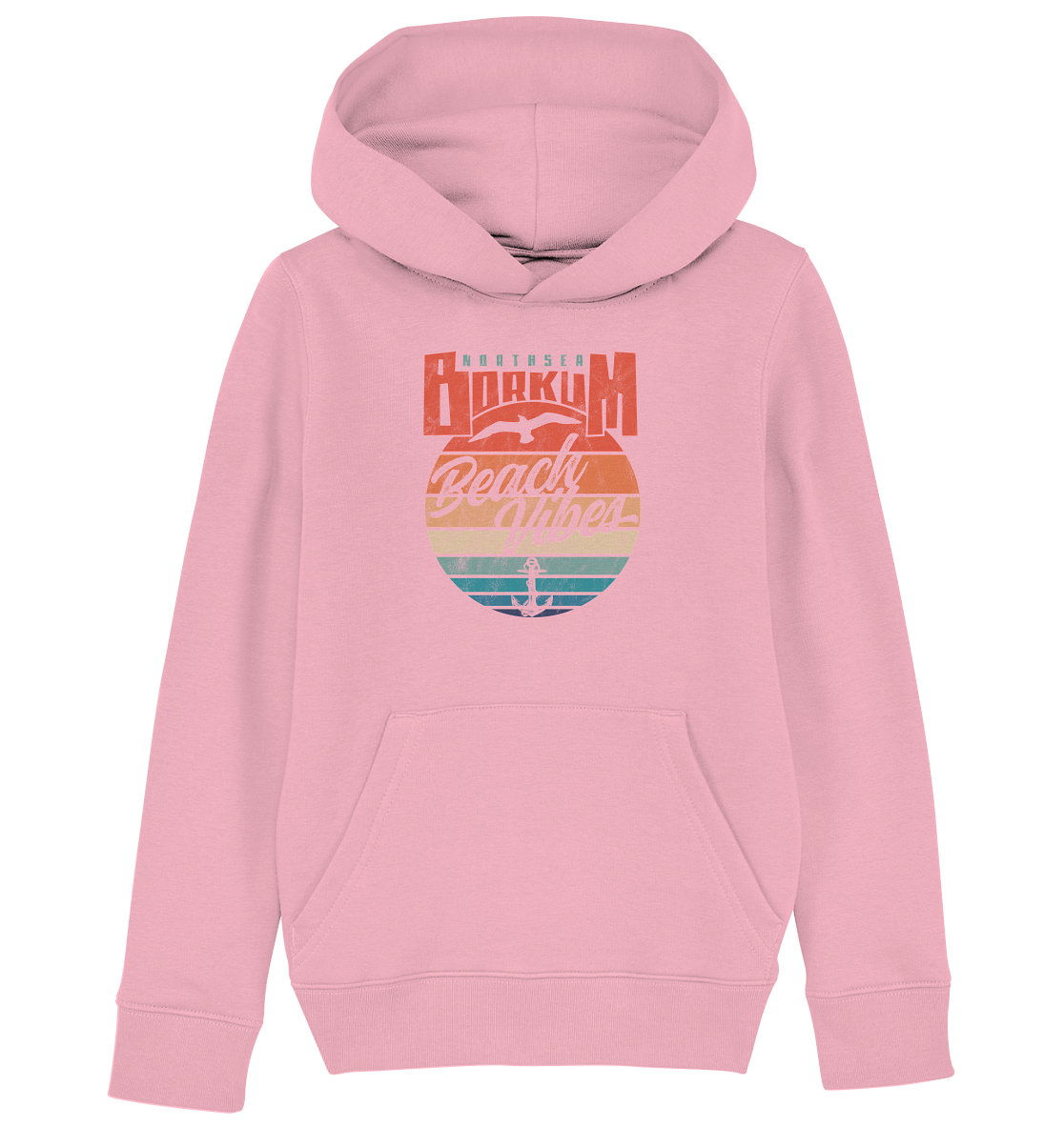 Borkum Beach Vibes - Kinder Bio Hoodie