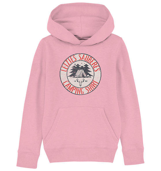 Letztes sauberes Camping Shirt - Kinder Bio Hoodie - Kiebitzdelle