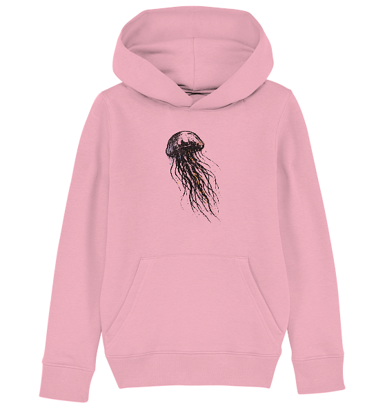 Street Art Qualle - Kinder Bio Hoodie - Kiebitzdelle