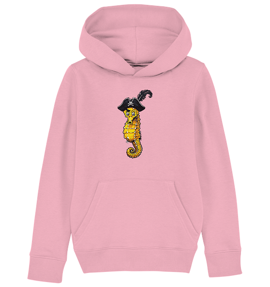 Seepferdchen Seeräuber Pirat - Kinder Bio Hoodie