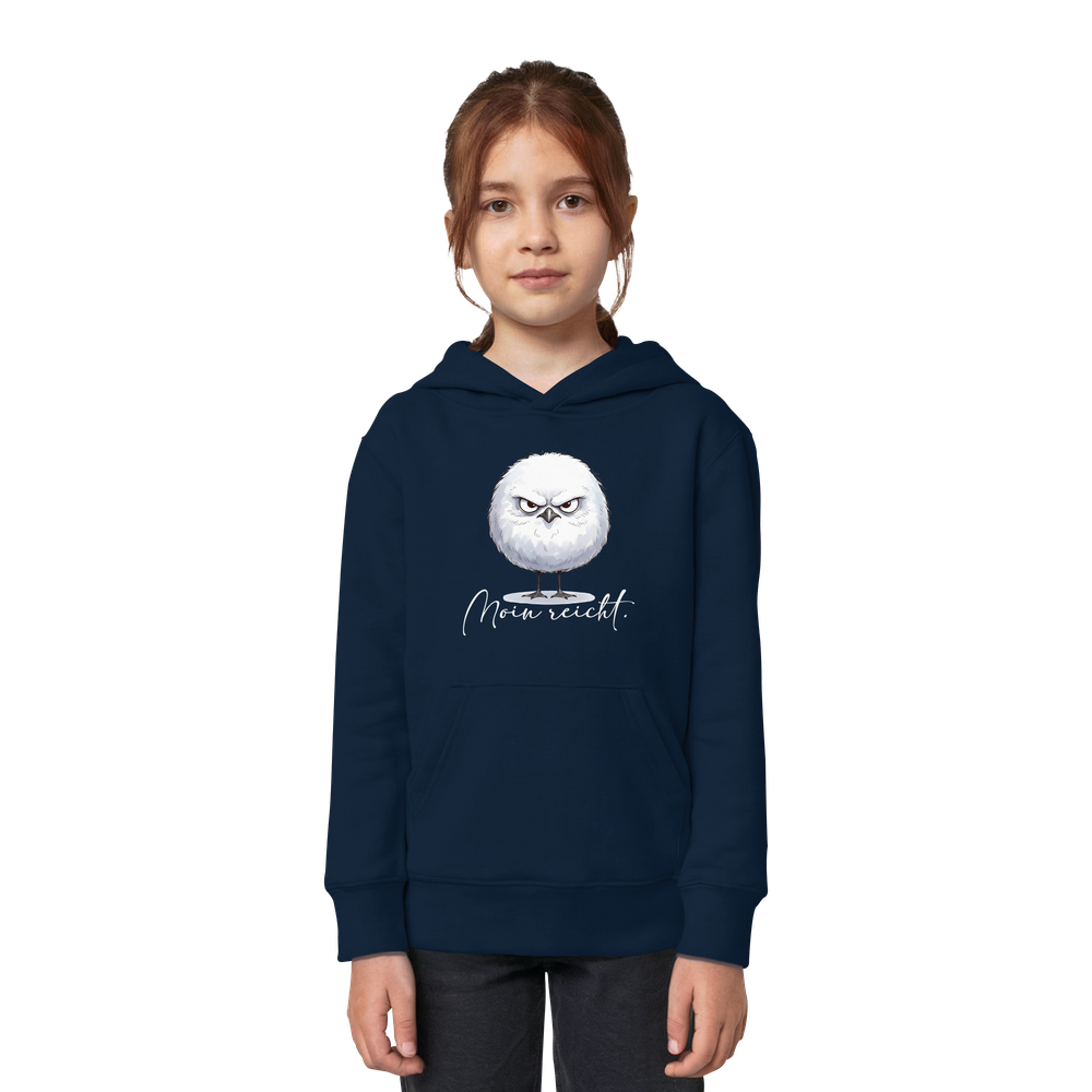 Moin reicht - Grimmige runde Möwe - Kids Organic Hoodie