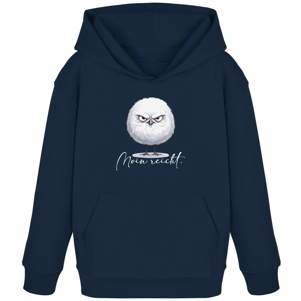 Moin reicht - Grimmige runde Möwe - Kids Organic Hoodie