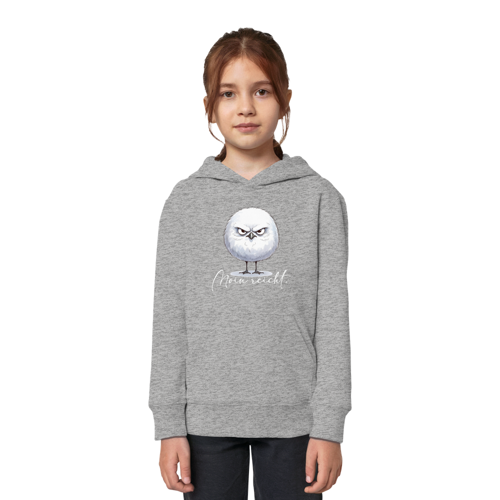 Moin reicht - Grimmige runde Möwe - Kids Organic Hoodie