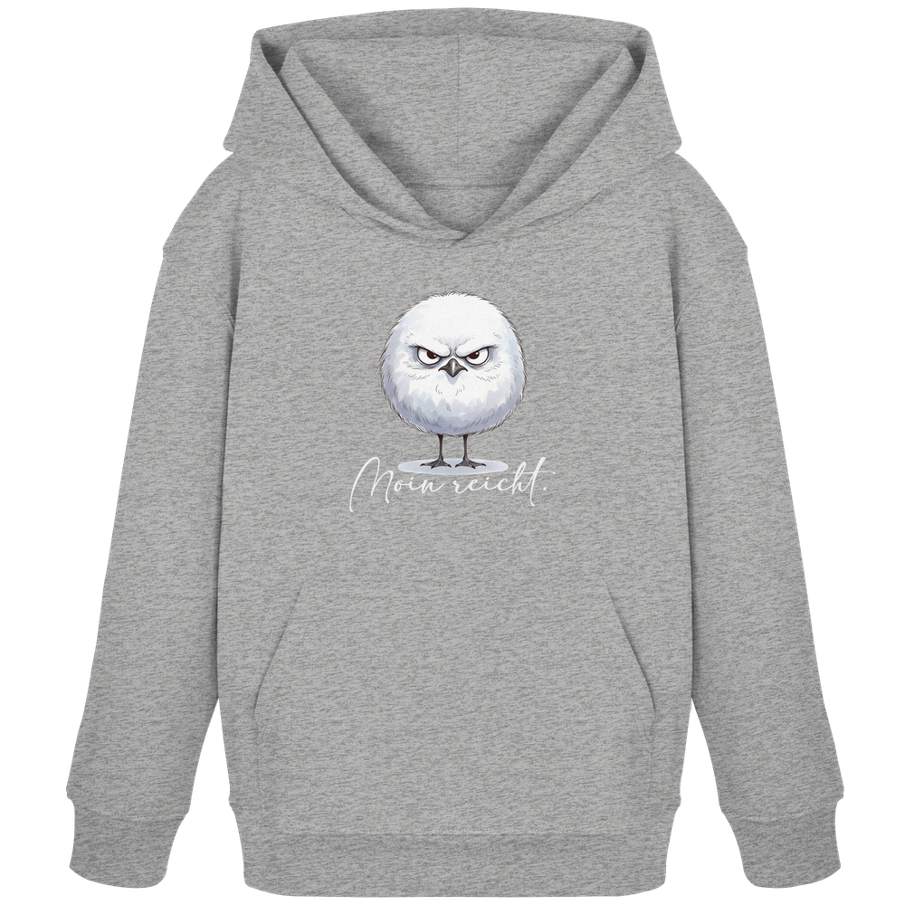 Moin reicht - Grimmige runde Möwe - Kids Organic Hoodie