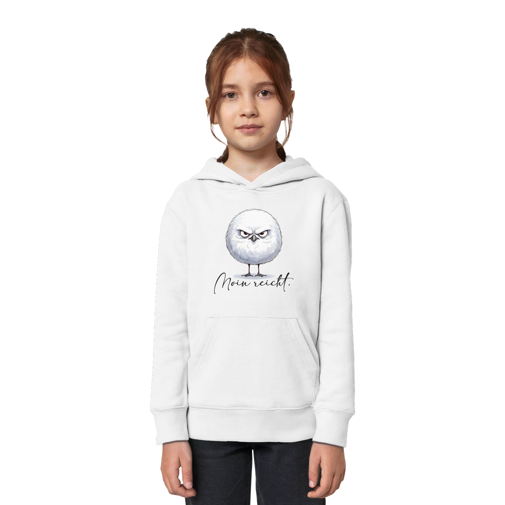Moin reicht - Grimmige runde Möwe - Kids Organic Hoodie