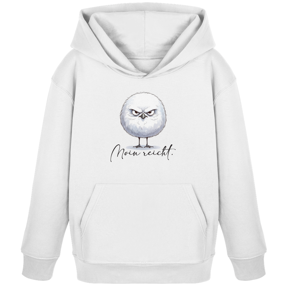 Moin reicht - Grimmige runde Möwe - Kids Organic Hoodie