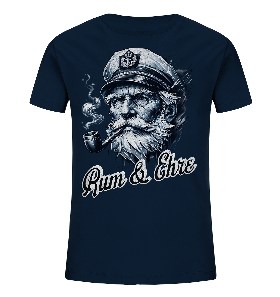 Rum und Ehre Kapitän - Kinder Bio Shirt