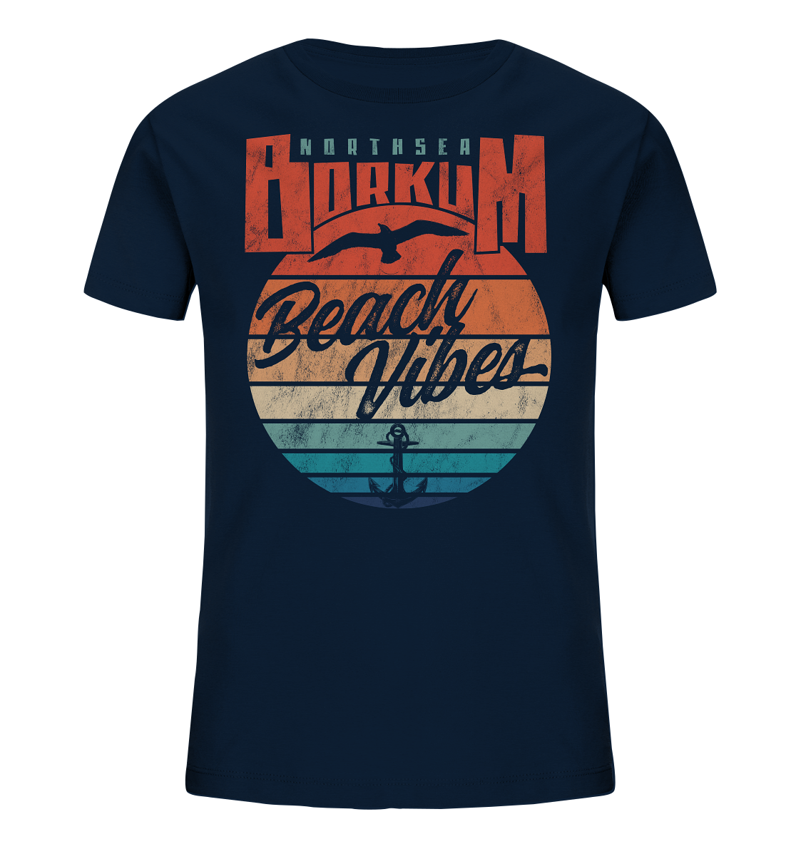 Borkum Beach Vibes - Kinder Bio Shirt - Kiebitzdelle