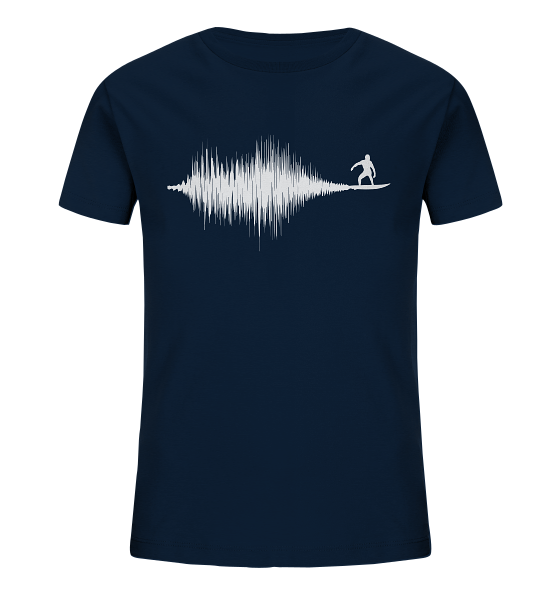 Soundwave Schallewelle Surfer Equilizer - Kinder Bio Shirt - Kiebitzdelle