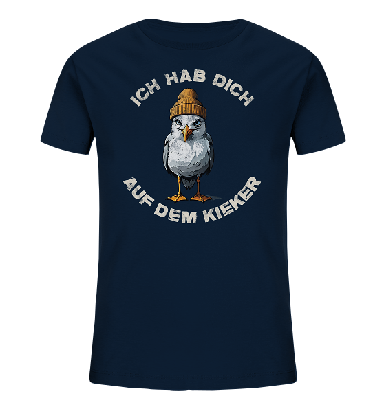 Ich hab Dich auf dem Kieker Möwe Spruch - Kinder Bio Shirt - Kiebitzdelle