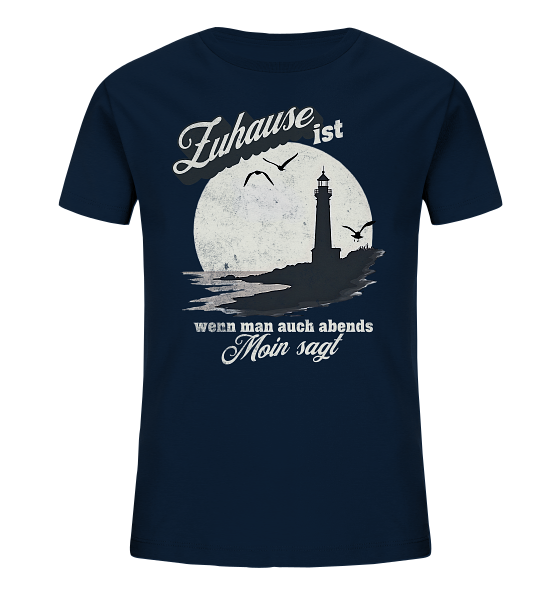 Moin Spruch Zuhause - Kinder Bio Shirt - Kiebitzdelle