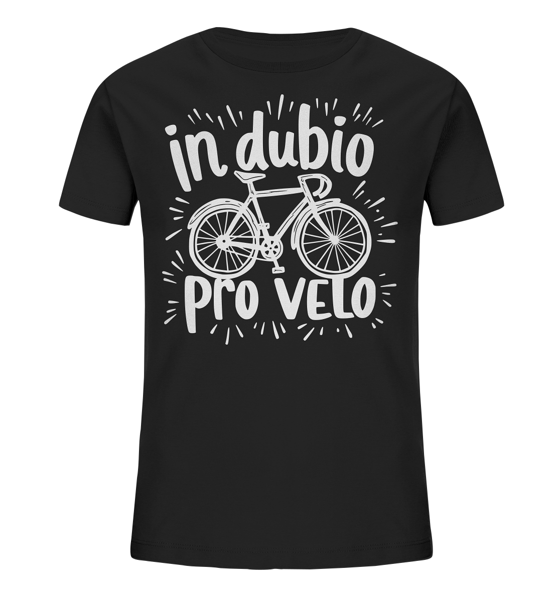 In dubio pro velo Fahrrad Spruch - Kinder Bio Shirt