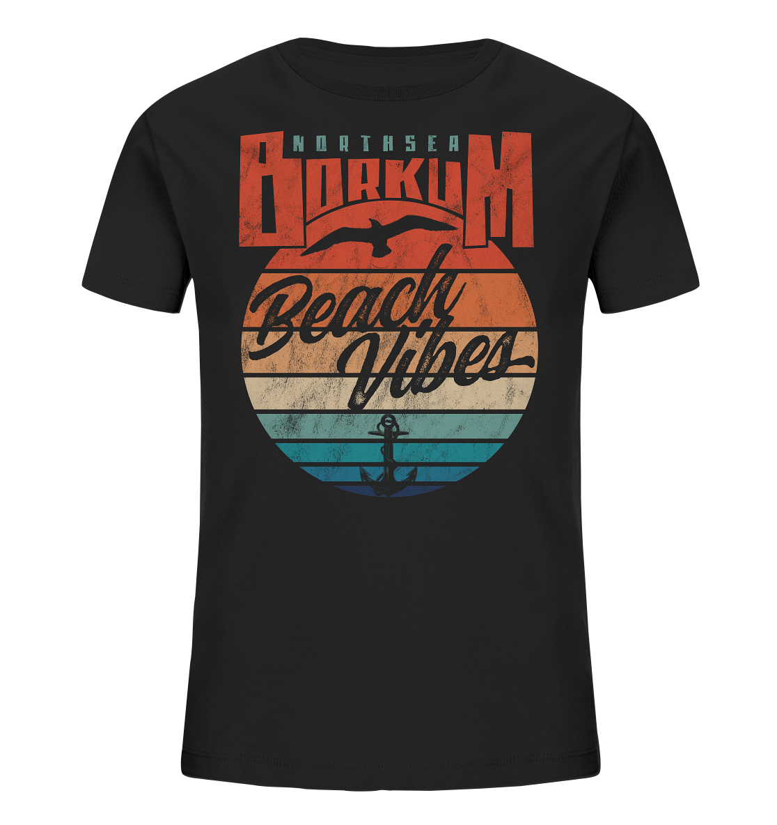 Borkum Beach Vibes - Kinder Bio Shirt - Kiebitzdelle