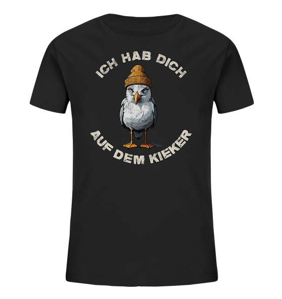 Ich hab Dich auf dem Kieker Möwe Spruch - Kinder Bio Shirt - Kiebitzdelle