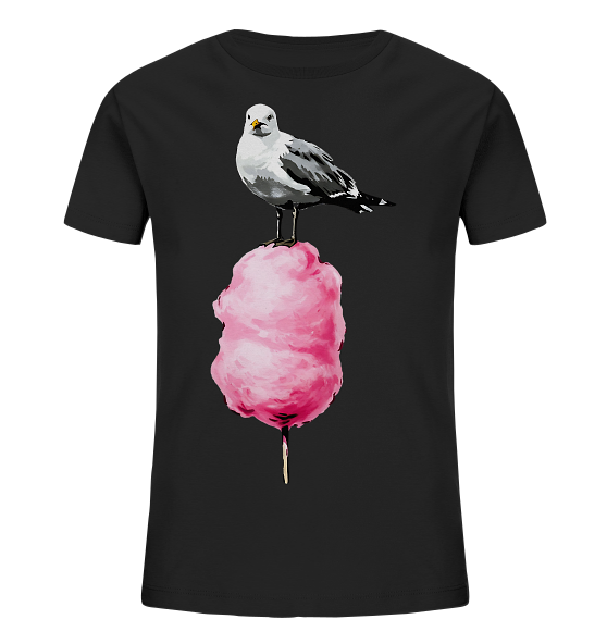 Möwe auf Zuckerwatte - Kinder Bio Shirt