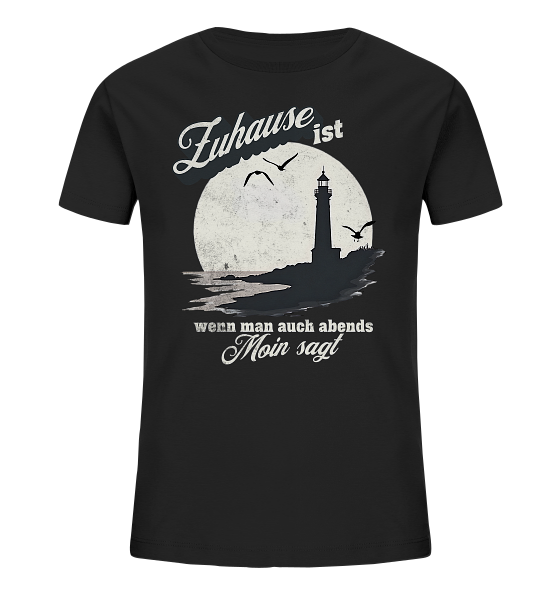 Moin Spruch Zuhause - Kinder Bio Shirt - Kiebitzdelle