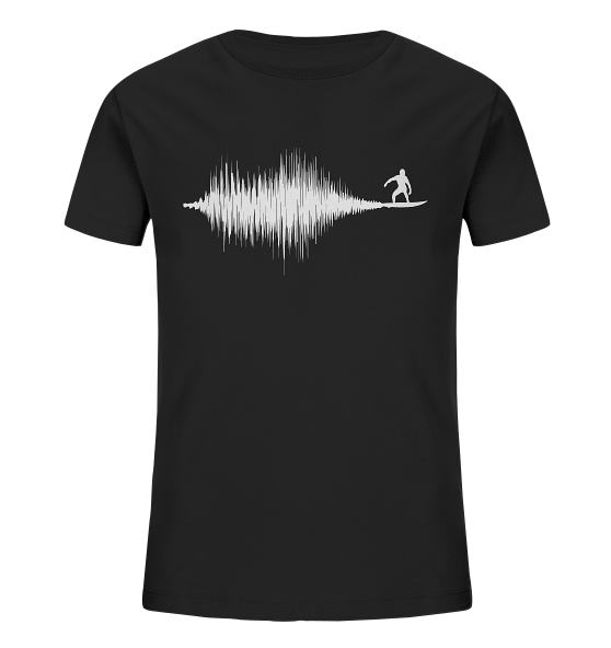 Soundwave Schallewelle Surfer Equilizer - Kinder Bio Shirt - Kiebitzdelle