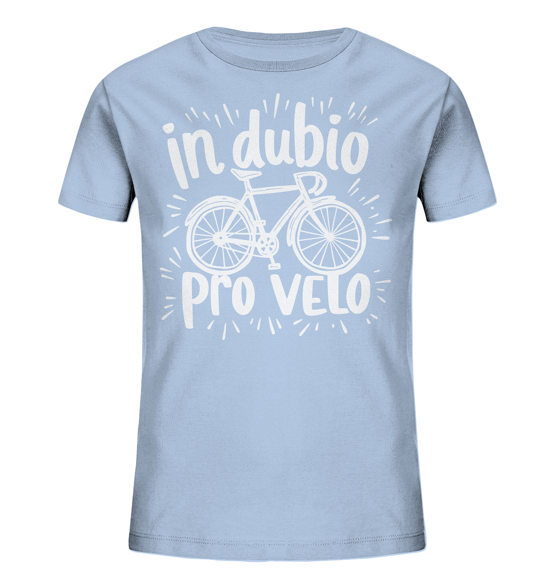 In dubio pro velo Fahrrad Spruch - Kinder Bio Shirt