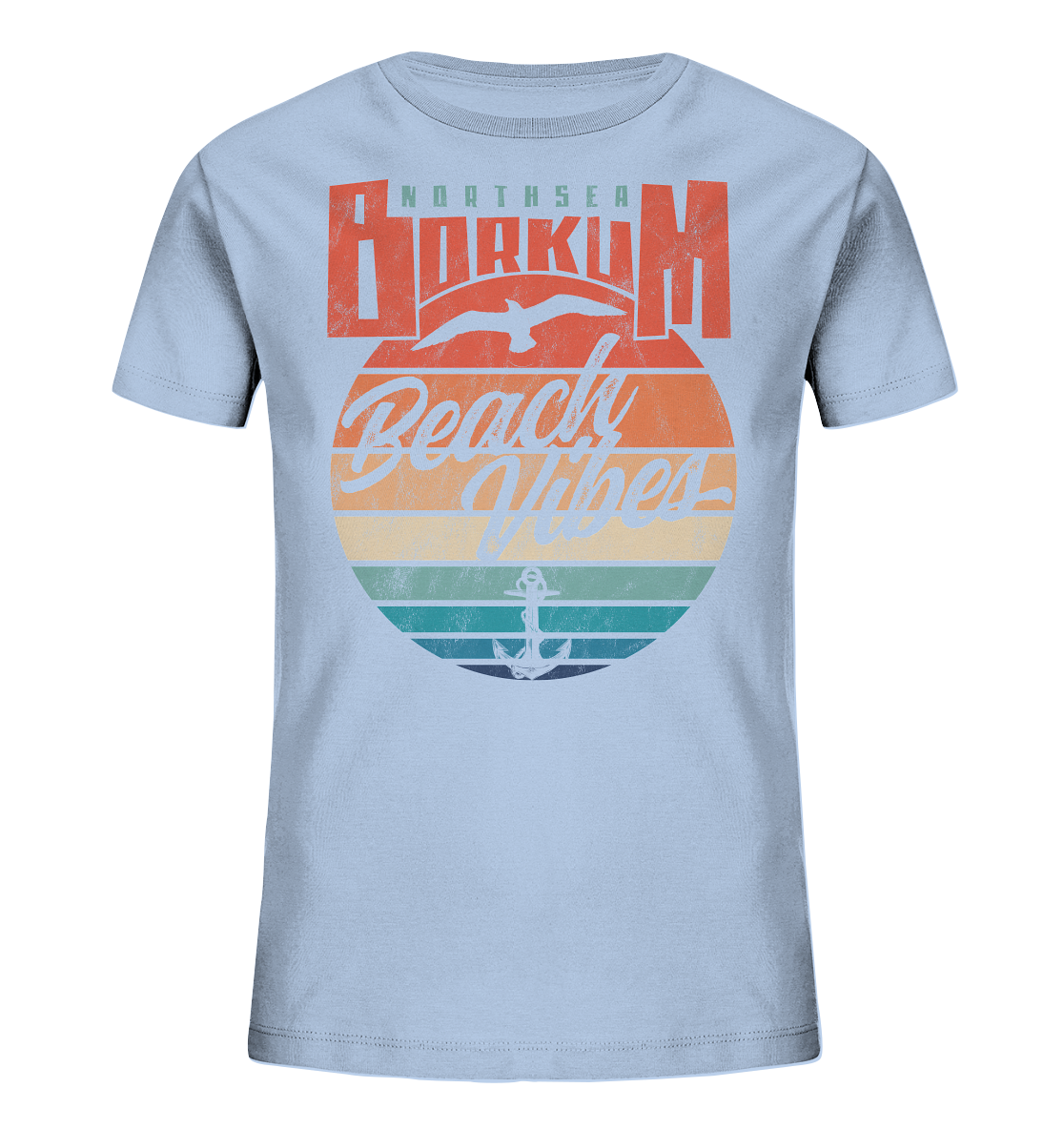 Borkum Beach Vibes - Kinder Bio Shirt - Kiebitzdelle